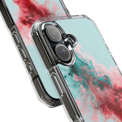 Sonic Bloom · Clear Impact Magnetic Phone Case for iPhone · Red