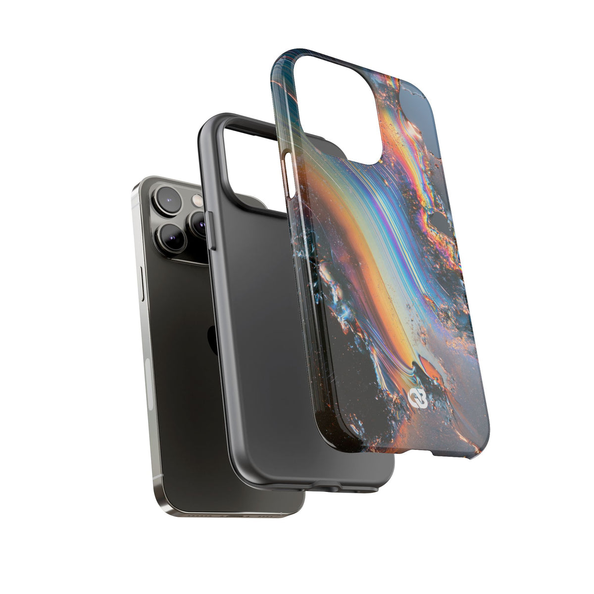 Prismatic Aura Flow · Tough Phone Case for iPhone · Blue