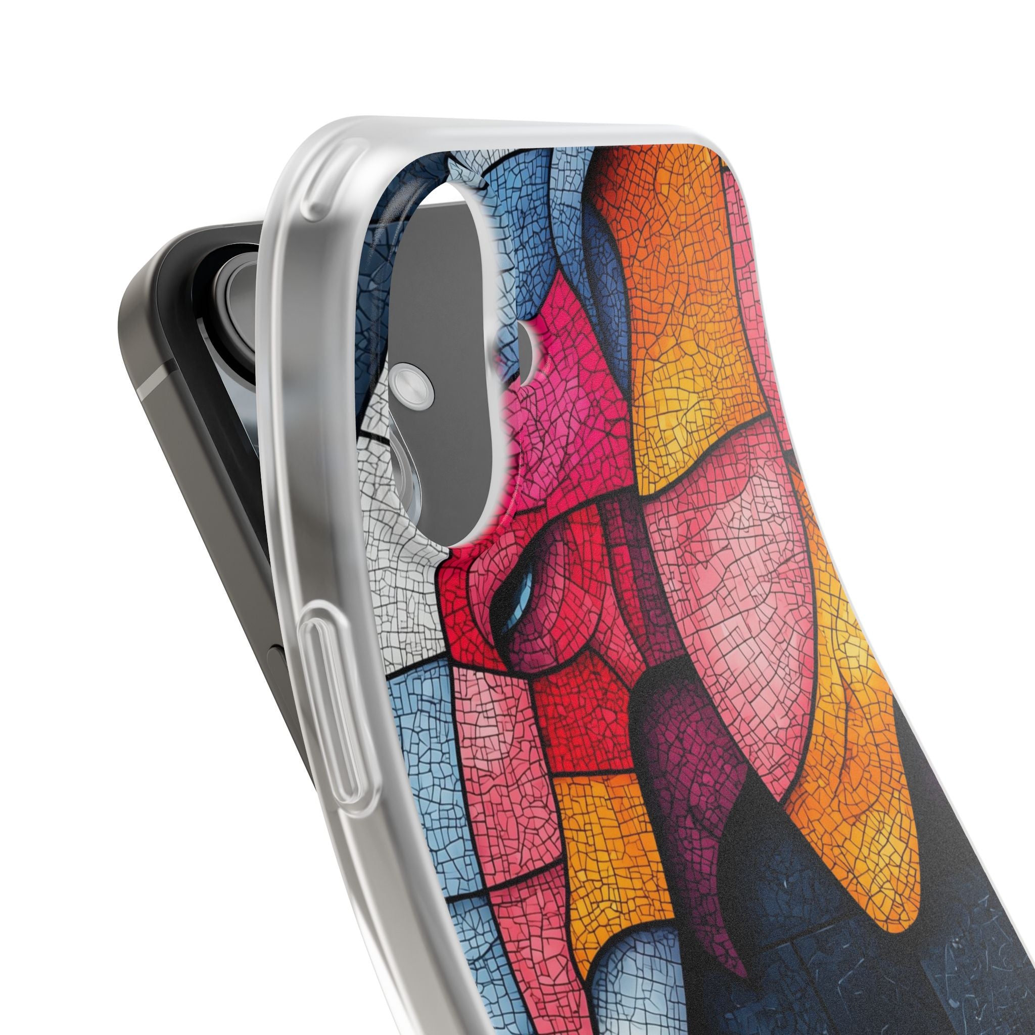 Elephant Mosaic iPhone 16 Plus Case - Soft