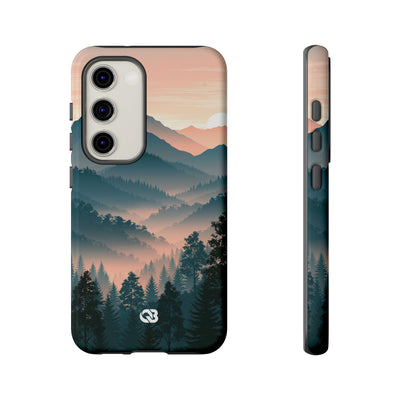 Teal Tough Phone Case for Samsung - Alpine Teal Horizon