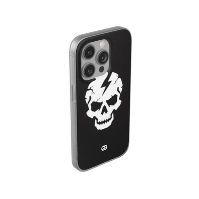 Shattered Bolt Skull · Soft Phone Case for iPhone