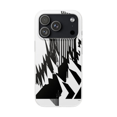 White Lite Phone Case for iPhone - Shattered Vector Spire