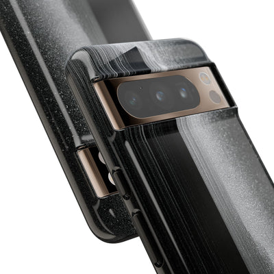 Black Tough Phone Case for Google Pixel - Brutalist Pixel Monolith