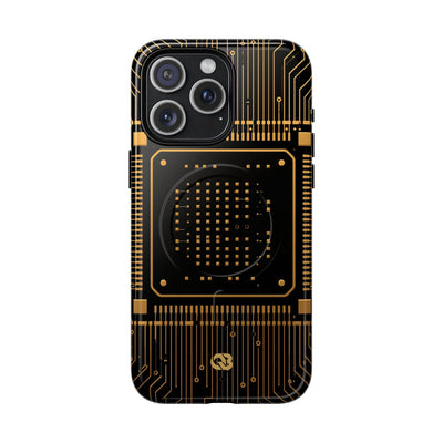 Gold Tough 2.0 Magsafe Phone Case for iPhone - Cyber Gold Processor