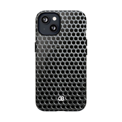 Brushed Perforated Steel · Tough 2.0 Magnetic Phone Case for iPhone · Silver
