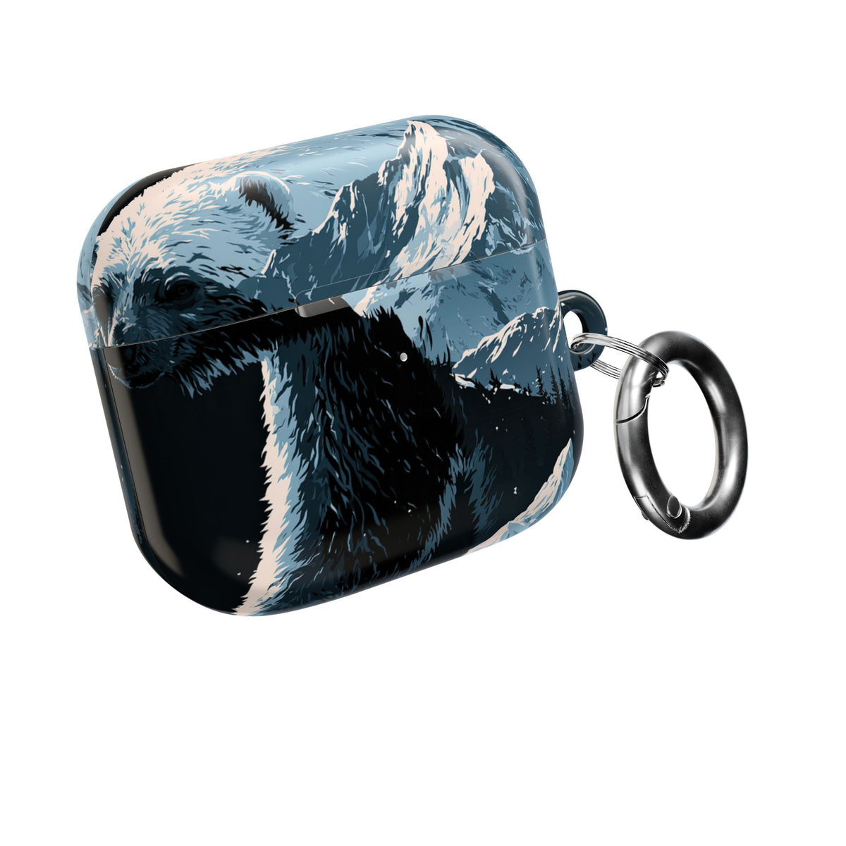 Nordic Arctic Bear · Hard Case for AirPods & AirPods Pro · Black