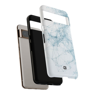 Blue Tough Phone Case for Google Pixel - Glacial Neural Web