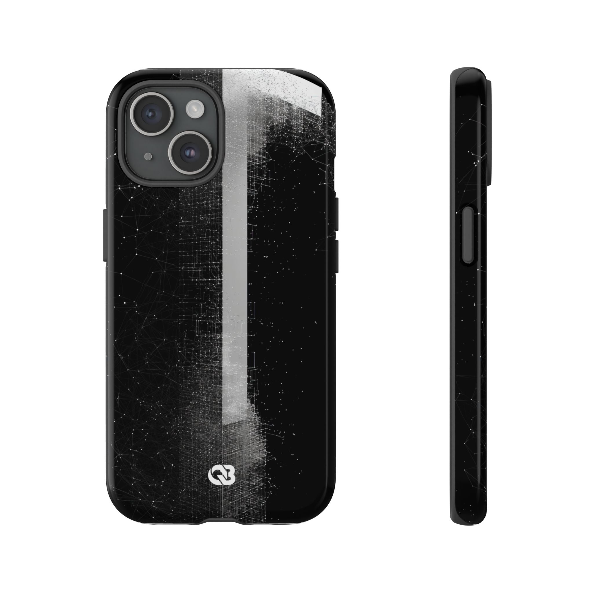 Black Tough Phone Case for iPhone - Vector Core Monolith
