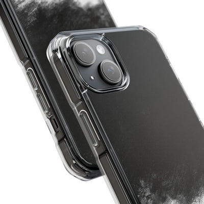 Crimson Void · Clear Impact Magnetic Phone Case for iPhone ·  Black