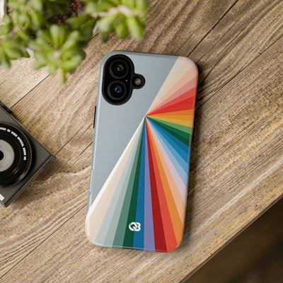 Grey Tough Phone Case for iPhone - Slate Prism Burst
