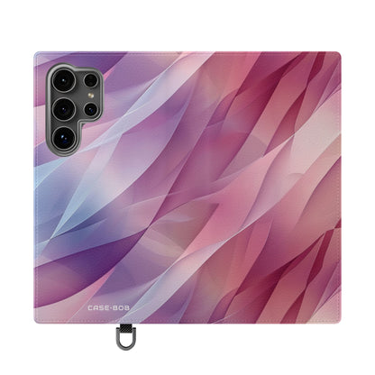 Pink Leafwave - Samsung S24 Ultra Case - Wallet