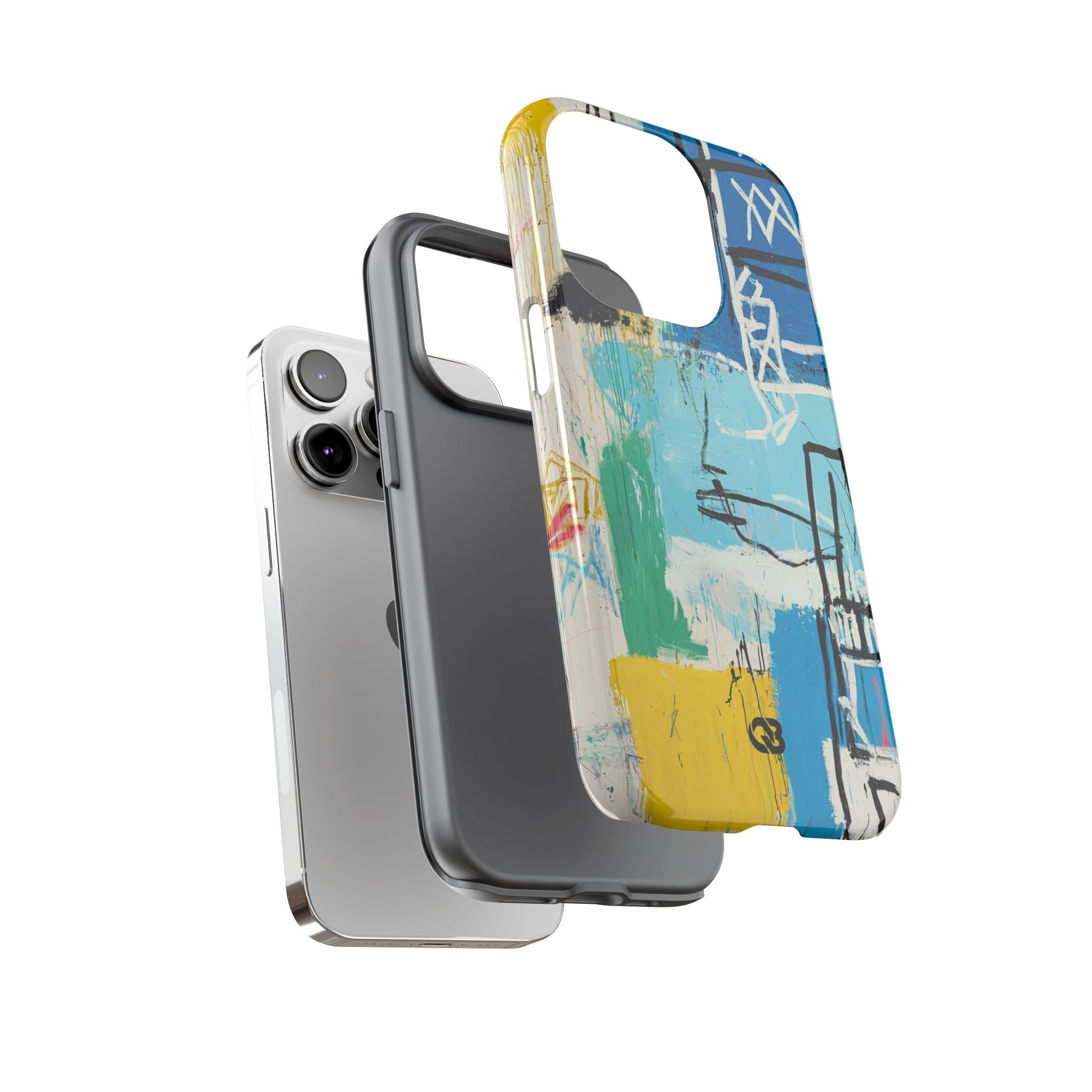 Azure Urban Scribble · Tough Phone Case for iPhone