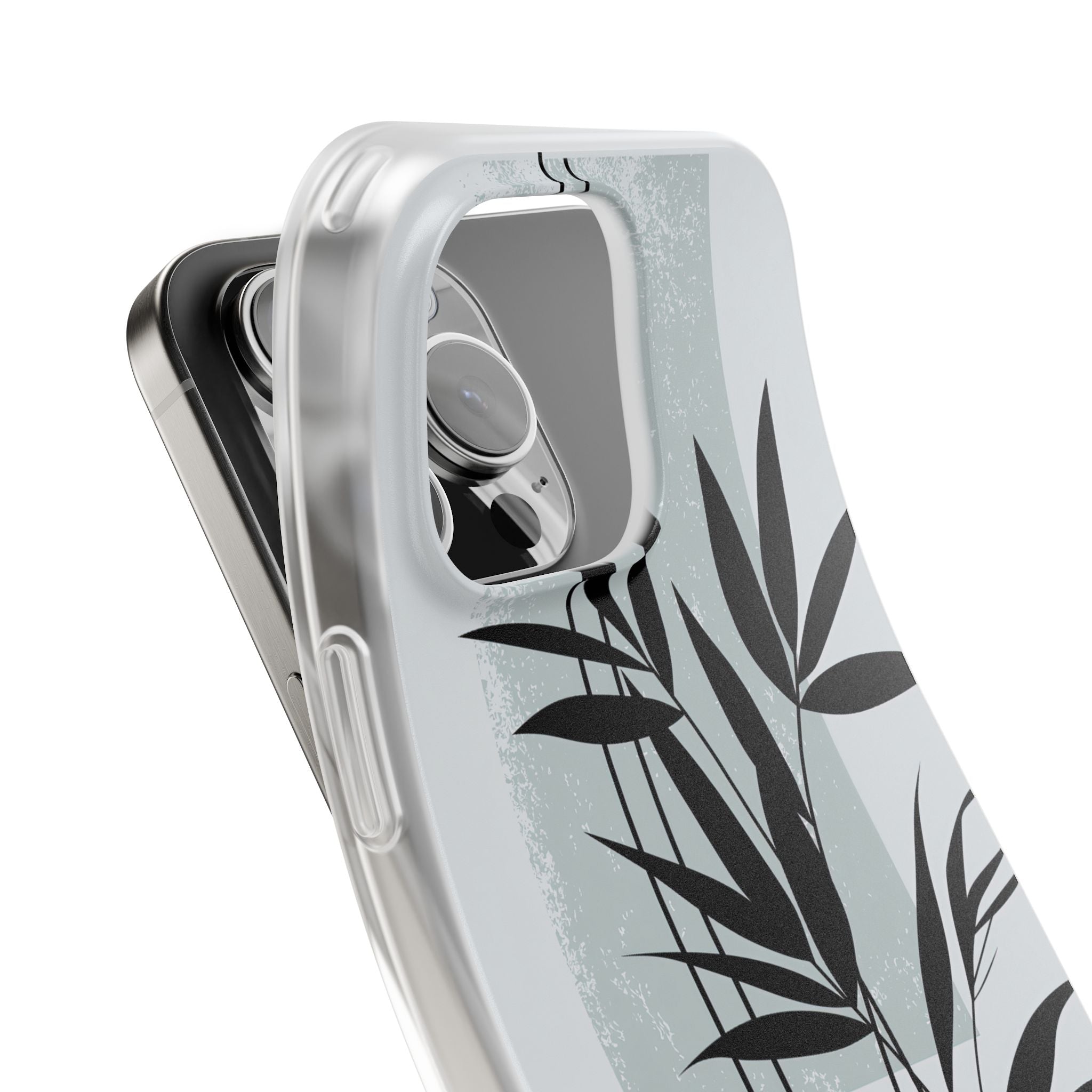 Grey Lite Phone Case for iPhone - Sage Bamboo Noir