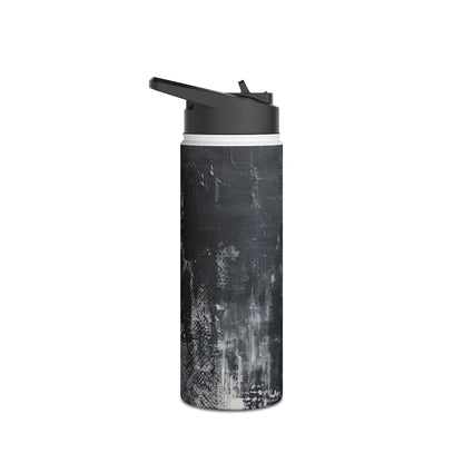 Midnight Brushstroke - Stainless Steel Water Bottle
