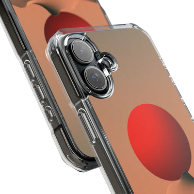 Crimson Sol Ridge · Clear Impact Magnetic Phone Case for iPhone · Red