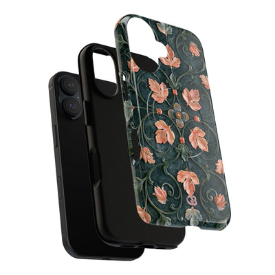 Florentine Rose Arabesque · Tough 2.0 Magnetic Phone Case for iPhone · Green