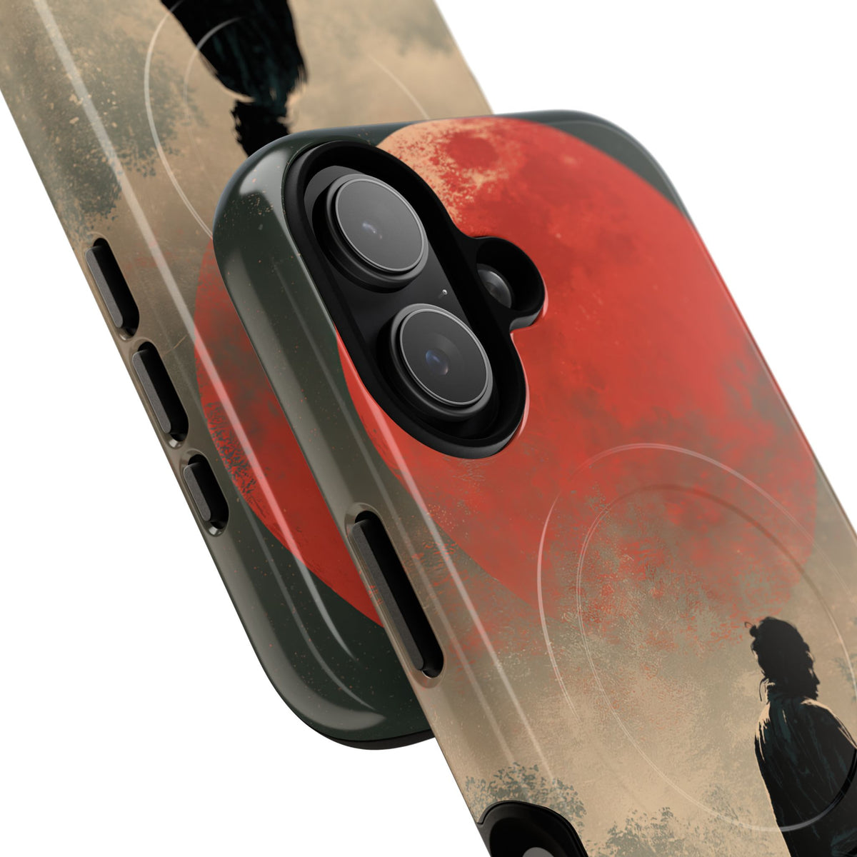 Crimson Moon Ronin · Tough 2.0 Magnetic Phone Case for iPhone · Red