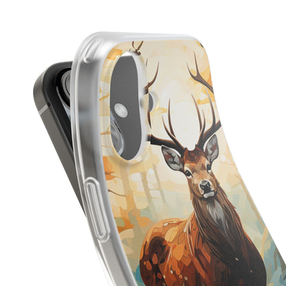 Glowing Stag iPhone 16 Case - Soft - CASE•BOB