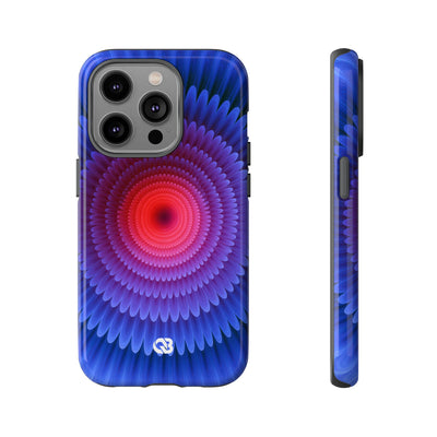 Radial Spectrum Bloom · Tough Phone Case for iPhone · Blue