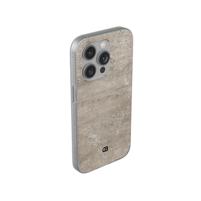 Grey Lite Phone Case for iPhone - Brutalist Stone Grit