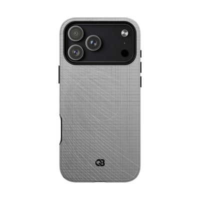 Grey Tough 2.0 Magsafe Phone Case for iPhone - Chrome Mesh Warp