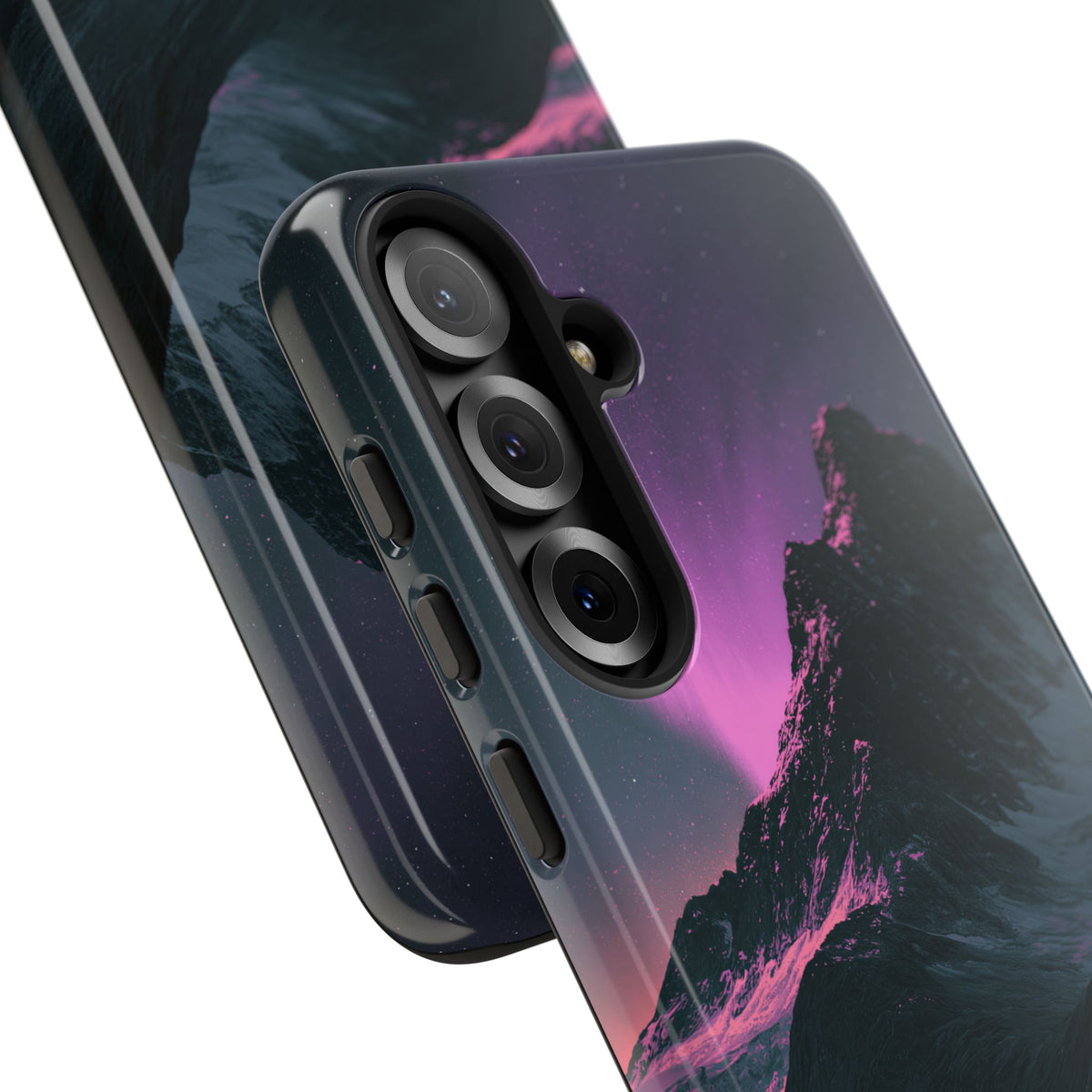 Arctic Aurora Summit · Tough Phone Case for Samsung · Black