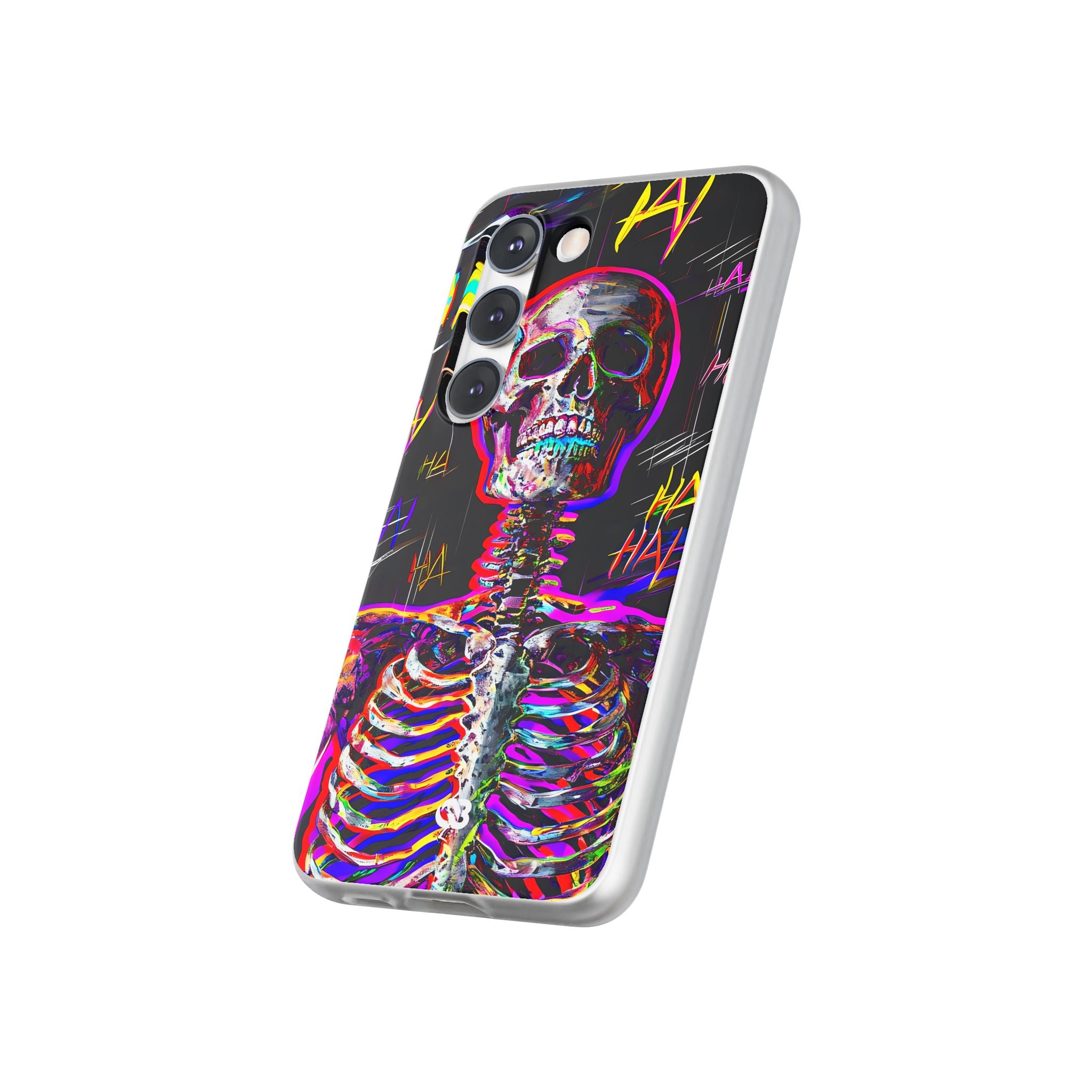 Neon Glitch Skeleton · Soft Handyhülle für Samsung