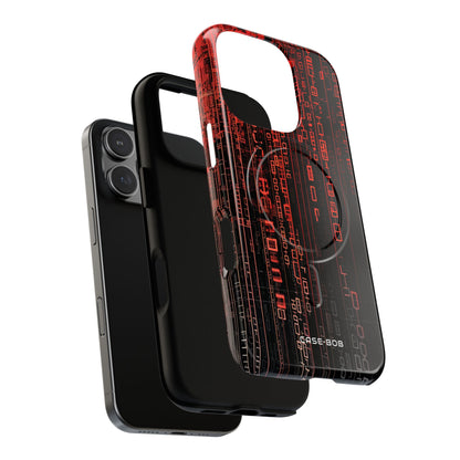 Crimson Glyphs iPhone 16 Pro Case - Tough+