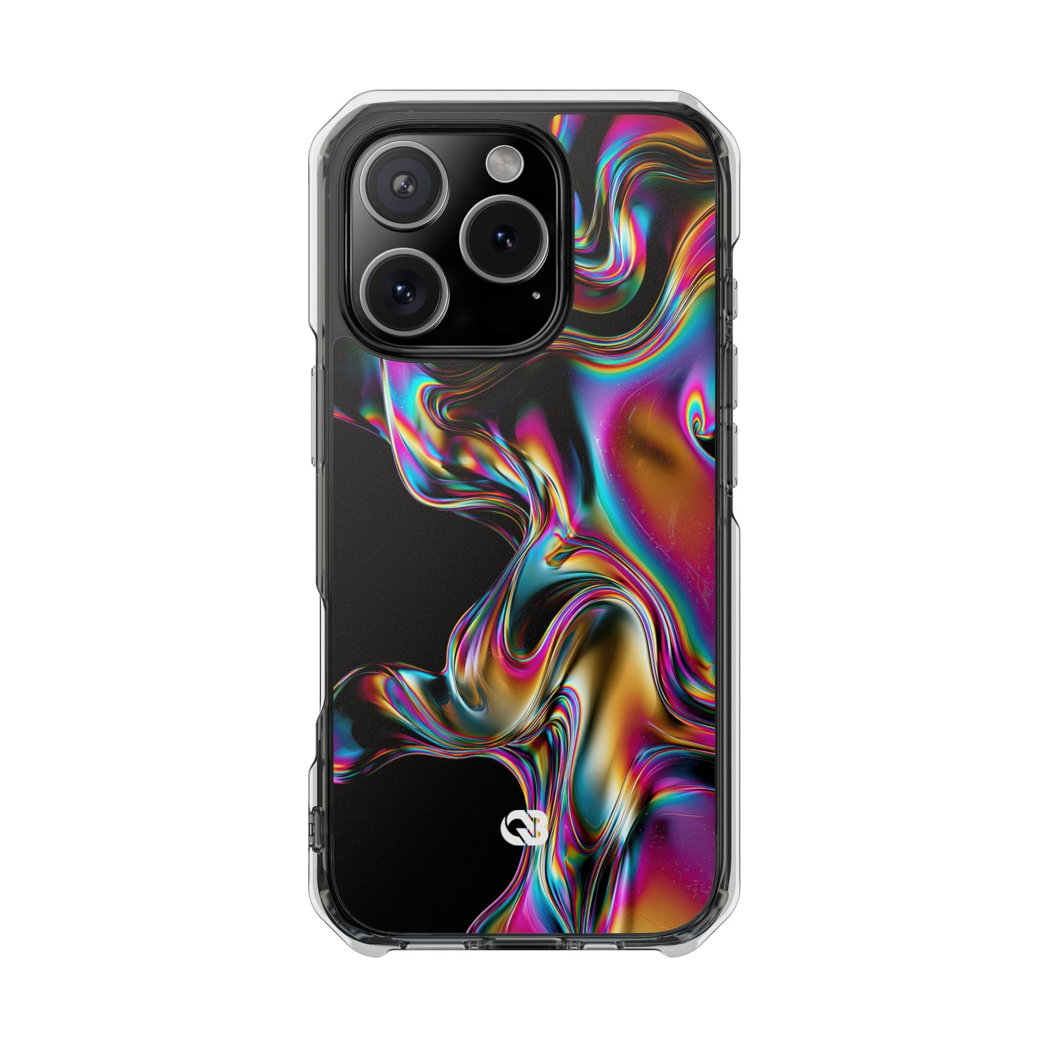 Purple Impact MagSafe Phone Case for iPhone - Liquid Neon Chrome
