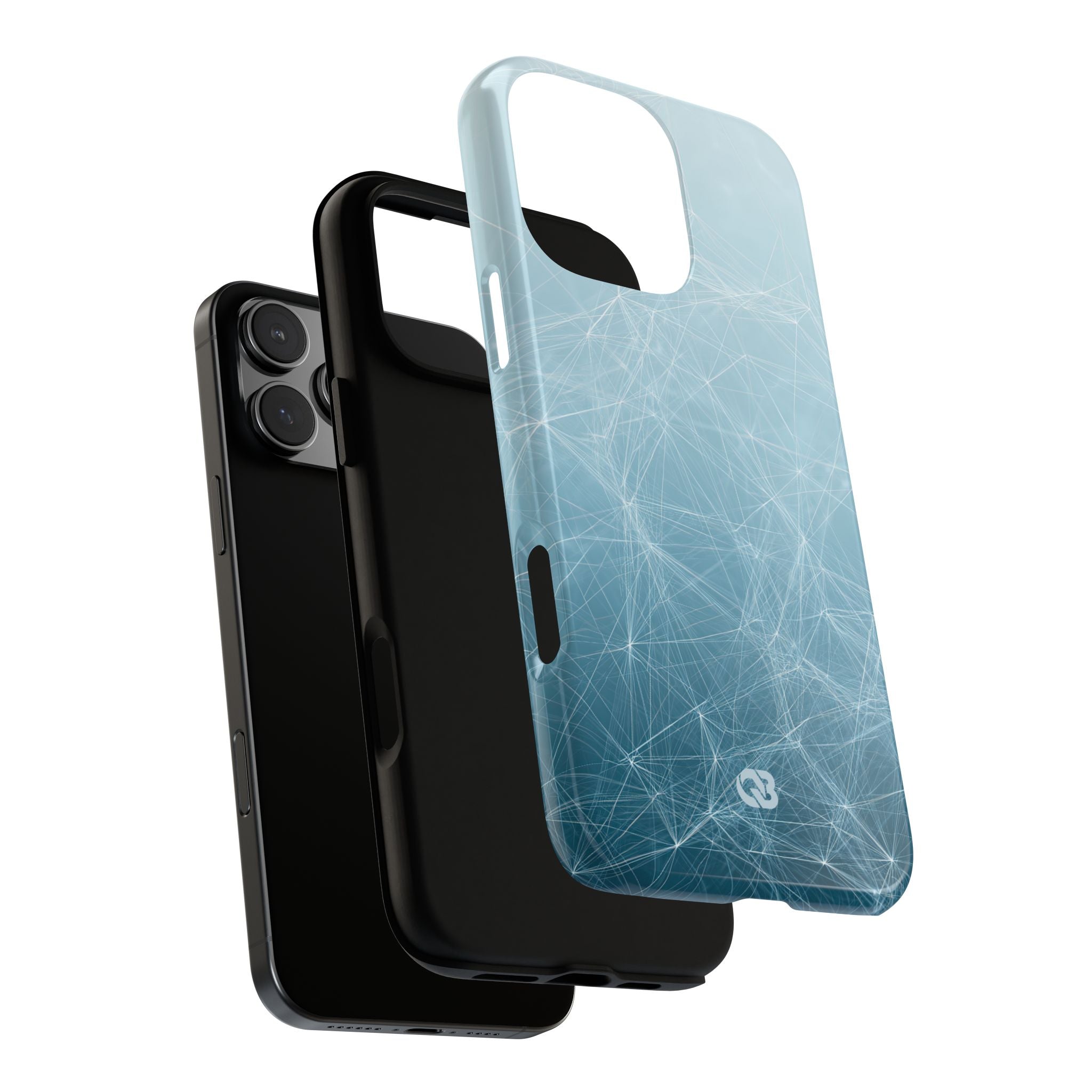 Teal Tough Phone Case for iPhone - Arctic Digital Nexus