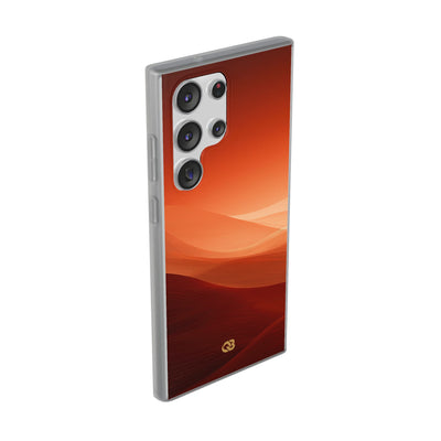 Orange Lite Phone Case for Samsung - Crimson Dune Gradient