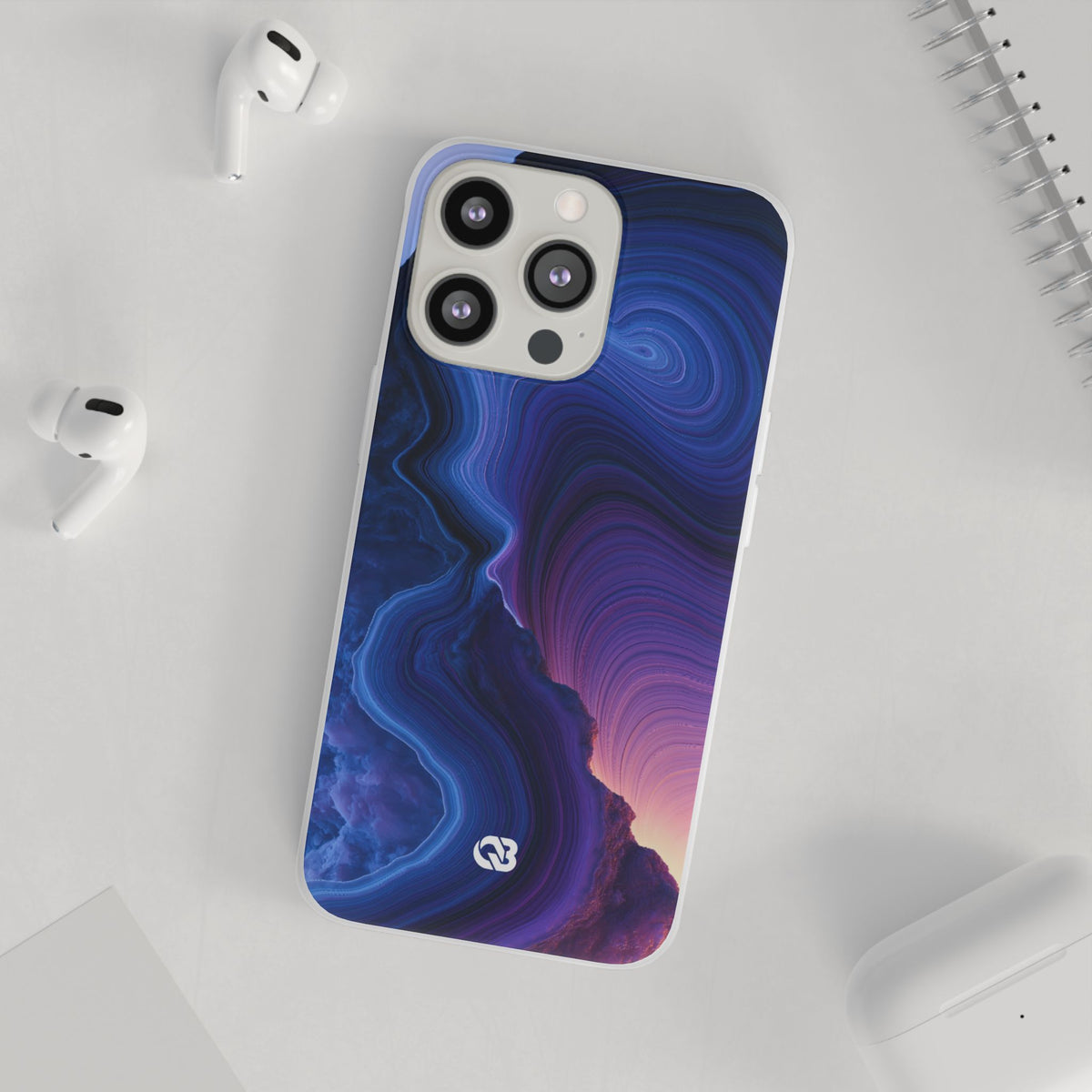 Radiant Strata · Lite Phone Case for iPhone ·  Blue