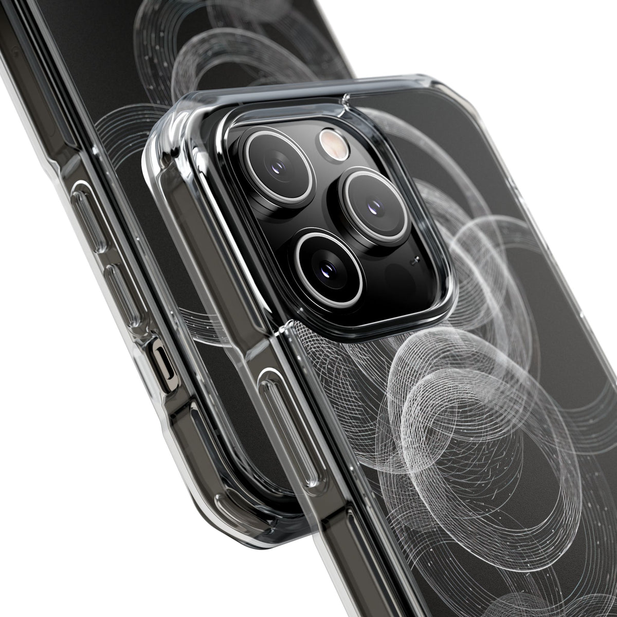 Orbital Resonance · Clear Impact Magnetic Phone Case for iPhone ·  Black