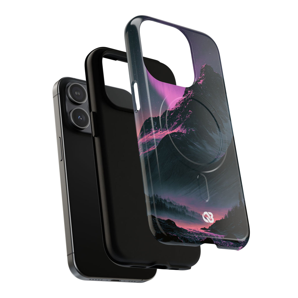 Arctic Aurora Summit · Tough 2.0 Magnetic Phone Case for iPhone · Black