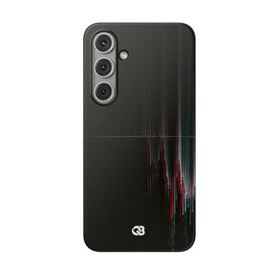 Black Lite Phone Case for Samsung - Corrupted Data Stream