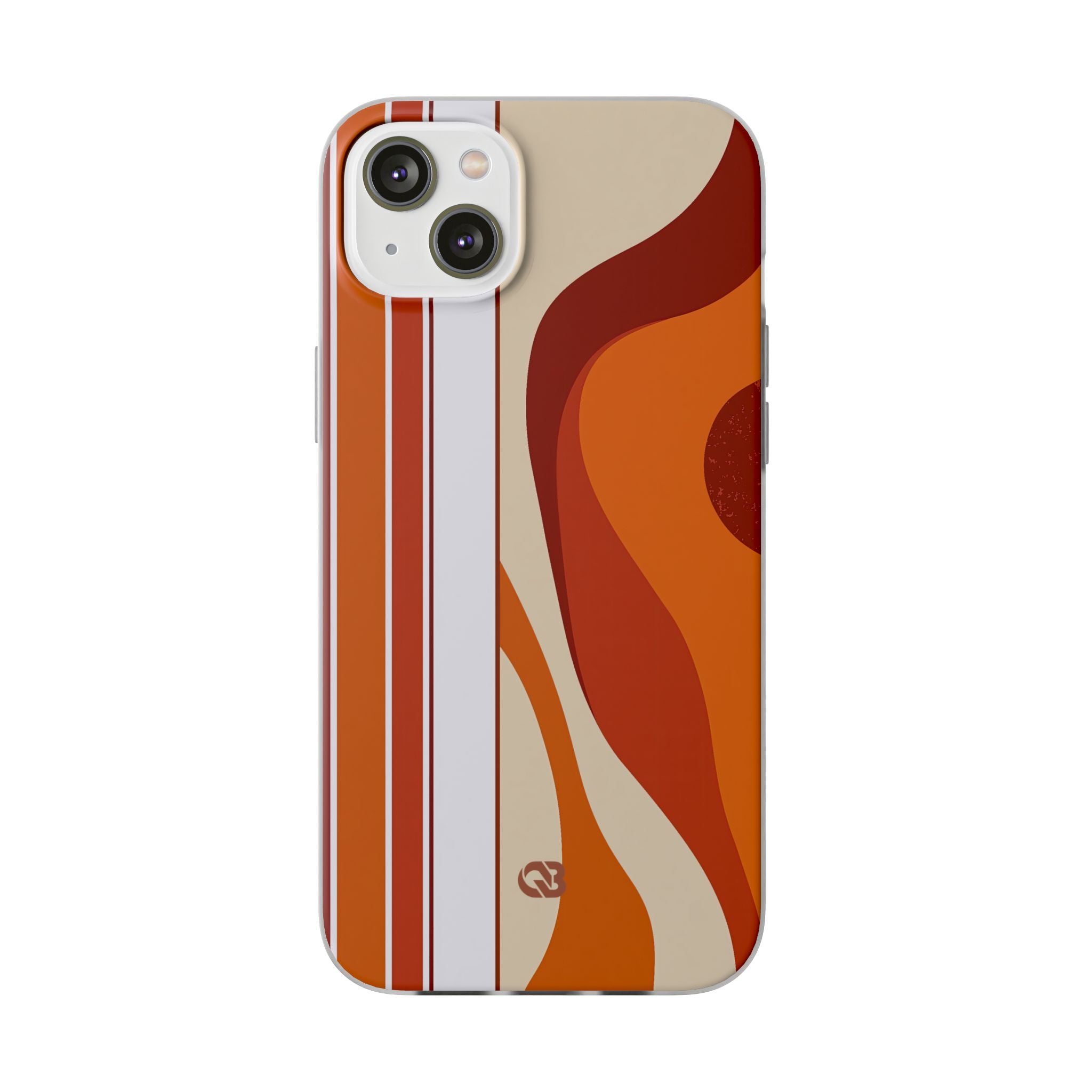 Orange Lite Phone Case for iPhone - Terracotta Metro Line