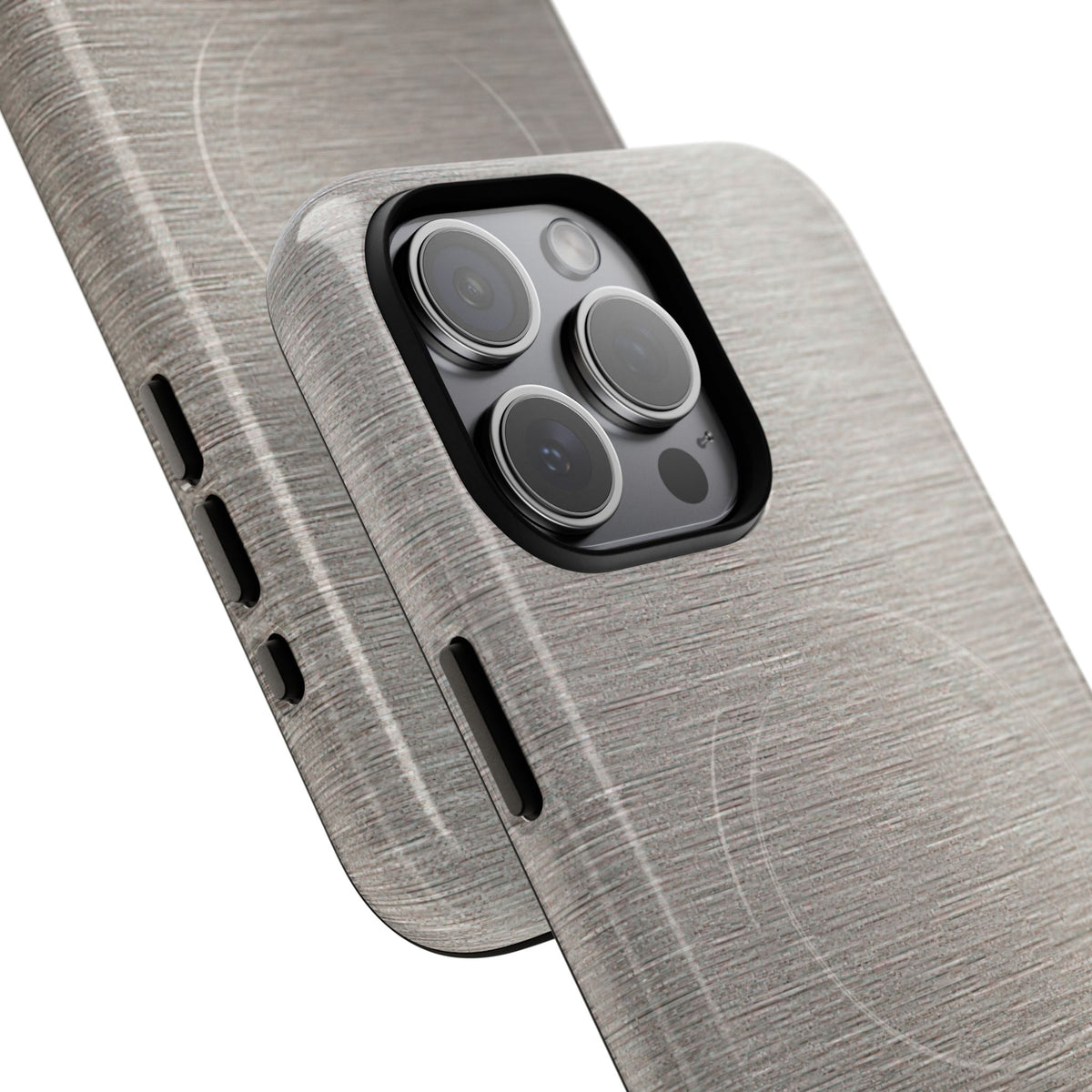 Brushed Silver Alloy · Tough 2.0 Magnetic Phone Case for iPhone · Silver