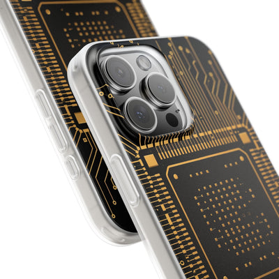 Gold Lite Phone Case for iPhone - Cyber Gold Processor
