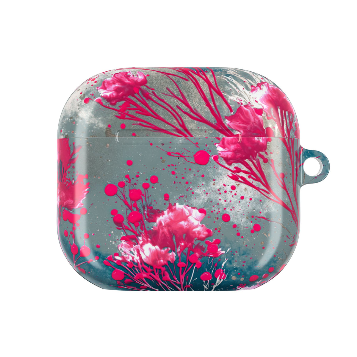 Cyber Blossom · Hard Case for AirPods & AirPods Pro · Teal