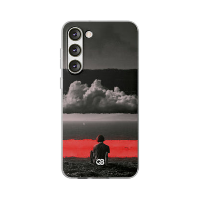 Crimson Horizon · Lite Phone Case for Samsung · Black