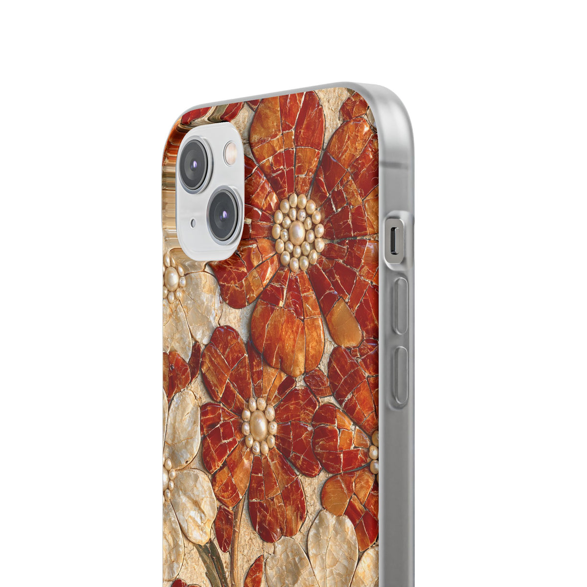 Carnelian Pearl Bloom · Lite Phone Case for iPhone ·  Orange