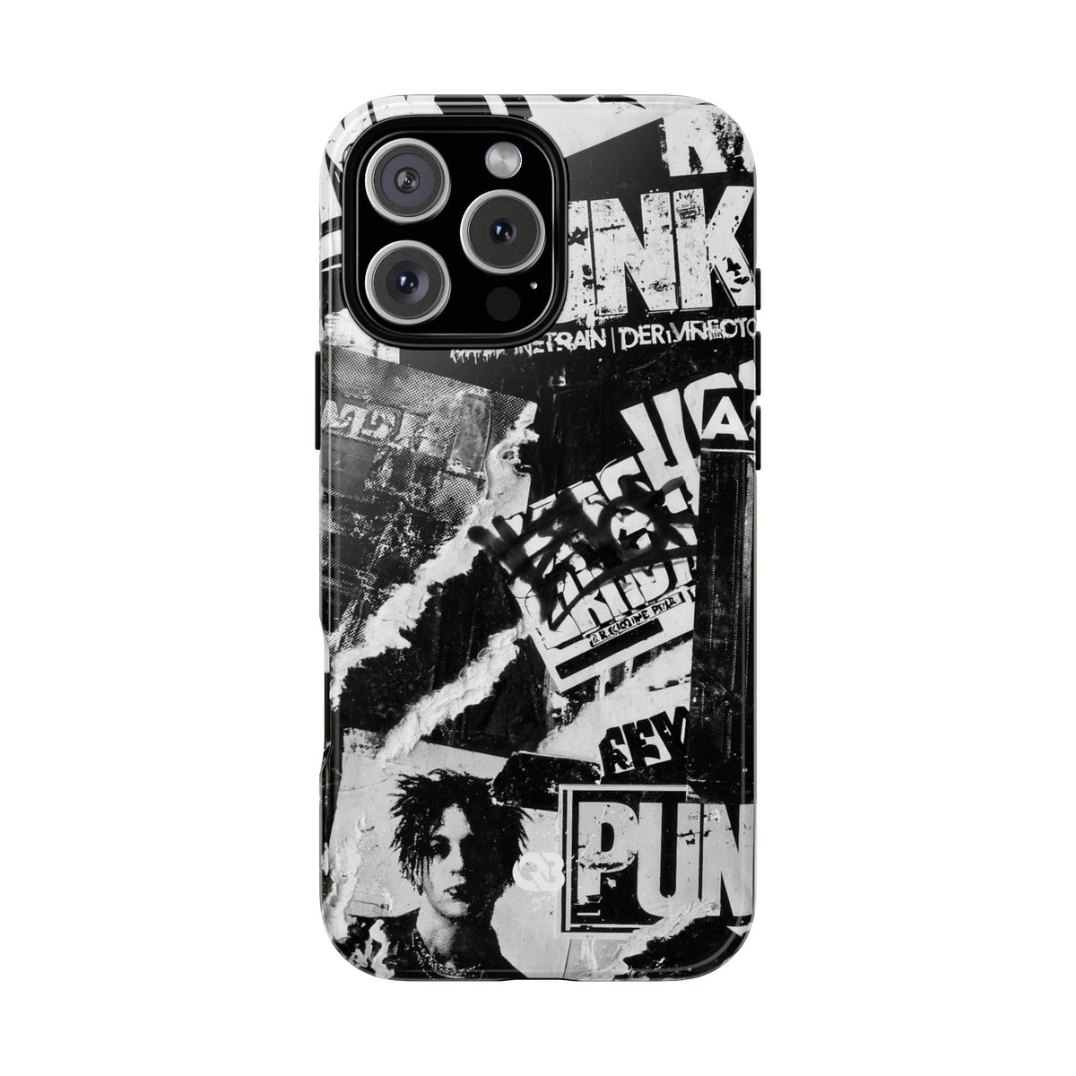 Underground Punk Collage · Tough Phone Case for iPhone · Black