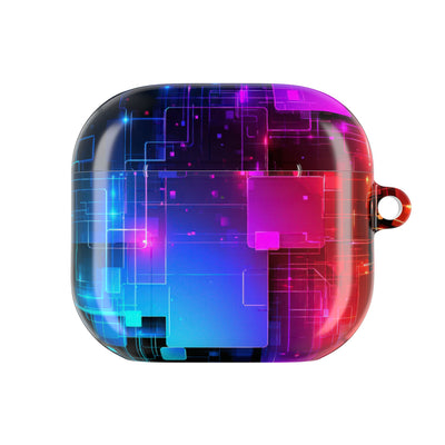 Spectral Circuit Grid · Hard Case for AirPods & AirPods Pro · Black