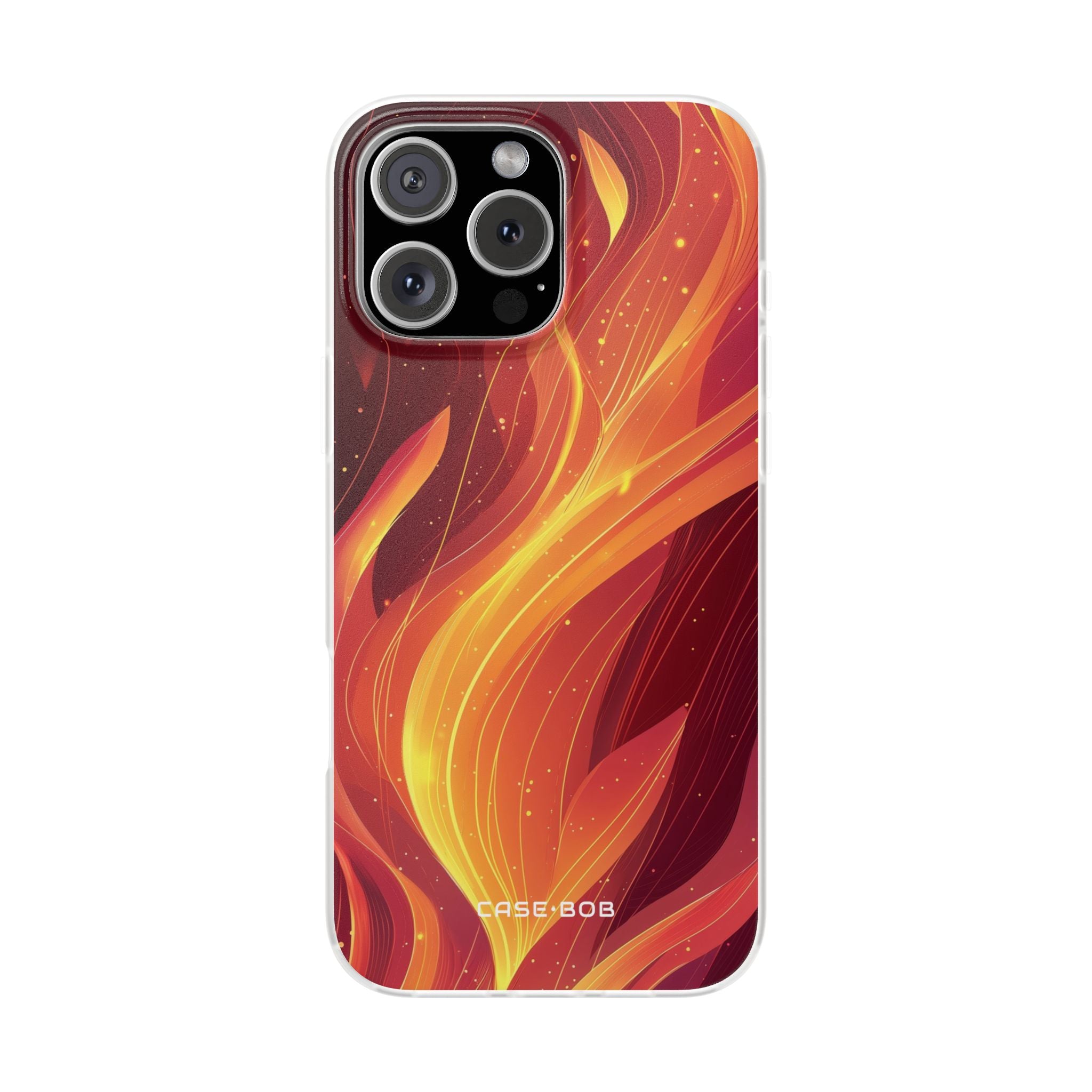 Flaming Flow iPhone 16 Pro Max Case - Soft