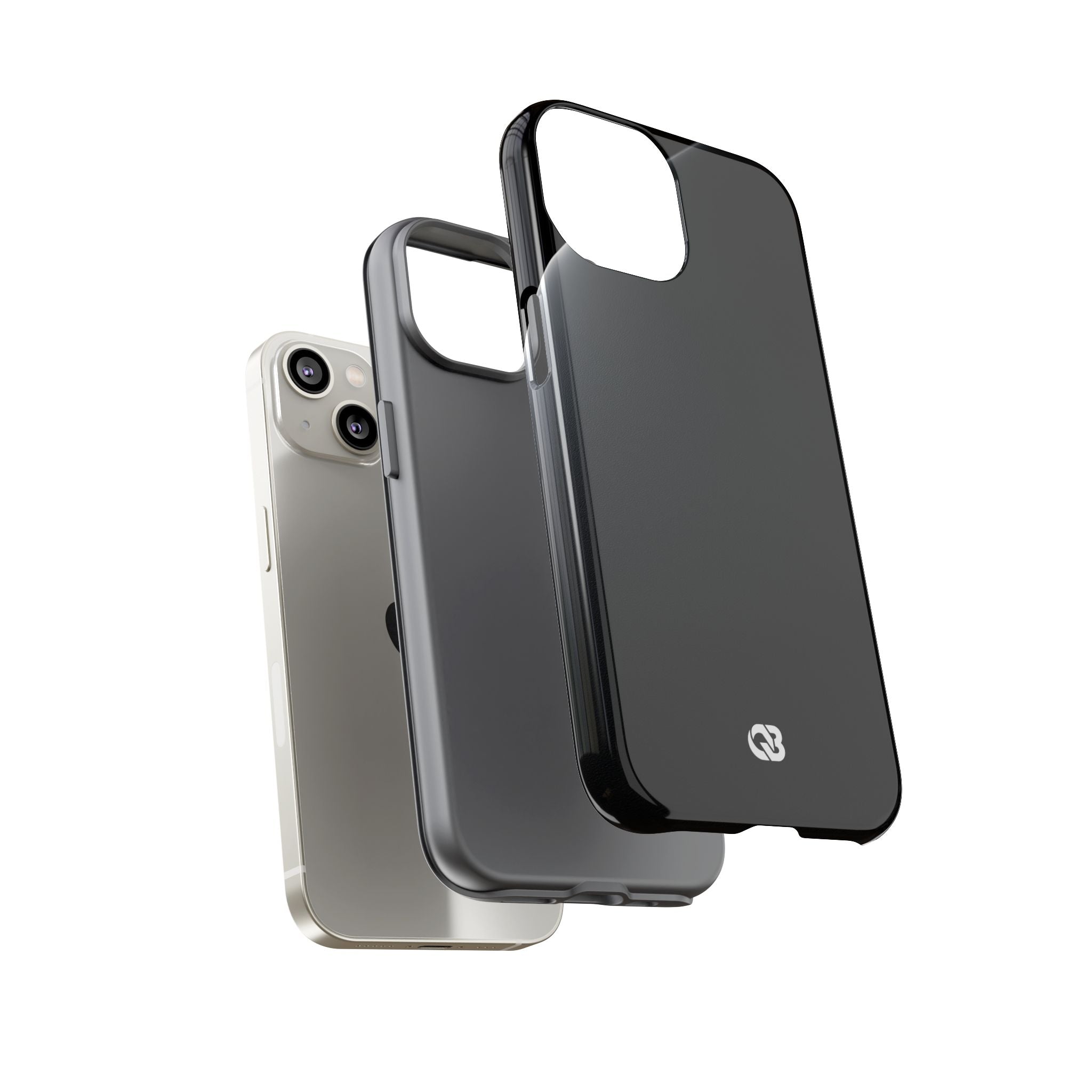Black Tough Phone Case for iPhone - Obsidian Lunar Arch