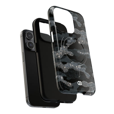 Glitter Shadow Camo · Tough 2.0 Magnetic Phone Case for iPhone · Black