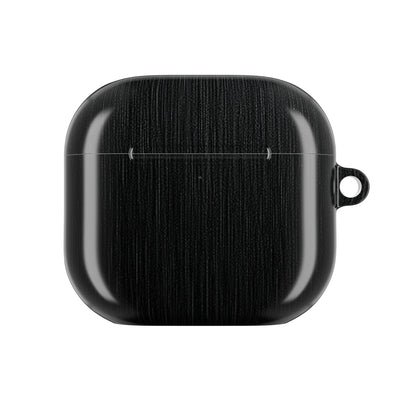 Obsidian Brushed Steel · Hard Case for AirPods & AirPods Pro · Black
