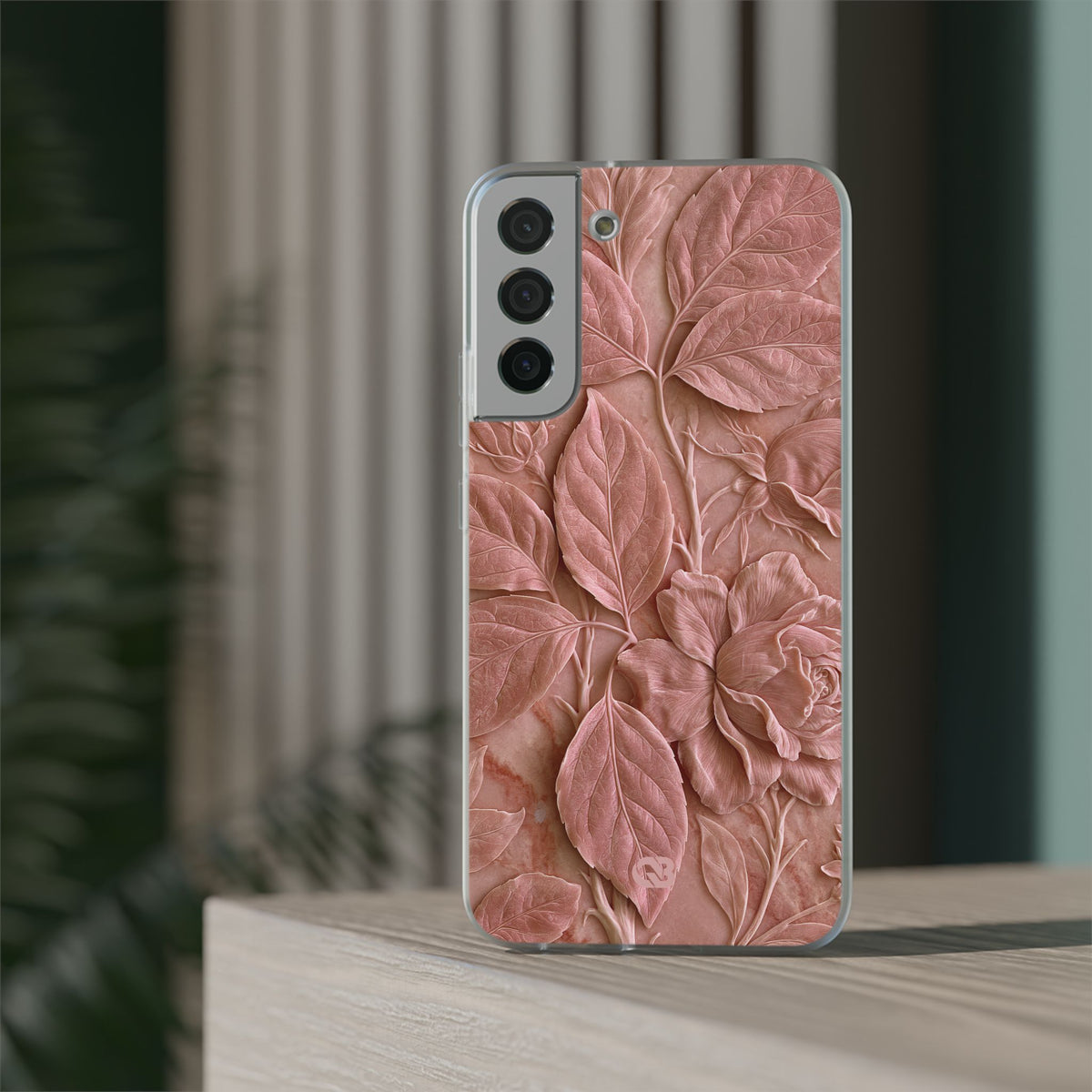 Blush Rose Relief · Lite Phone Case for Samsung · Pink