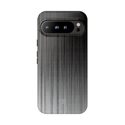 Grey Tough Phone Case for Google Pixel - Static Vertical Dither