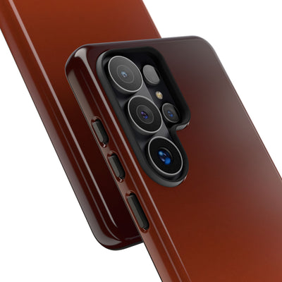 Orange Tough Phone Case for Samsung - Obsidian Ember Fade